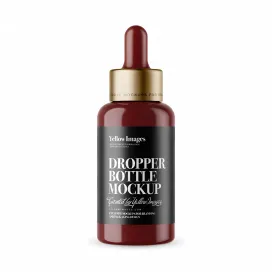 Glossy Dropper Bottle With Metal Cap